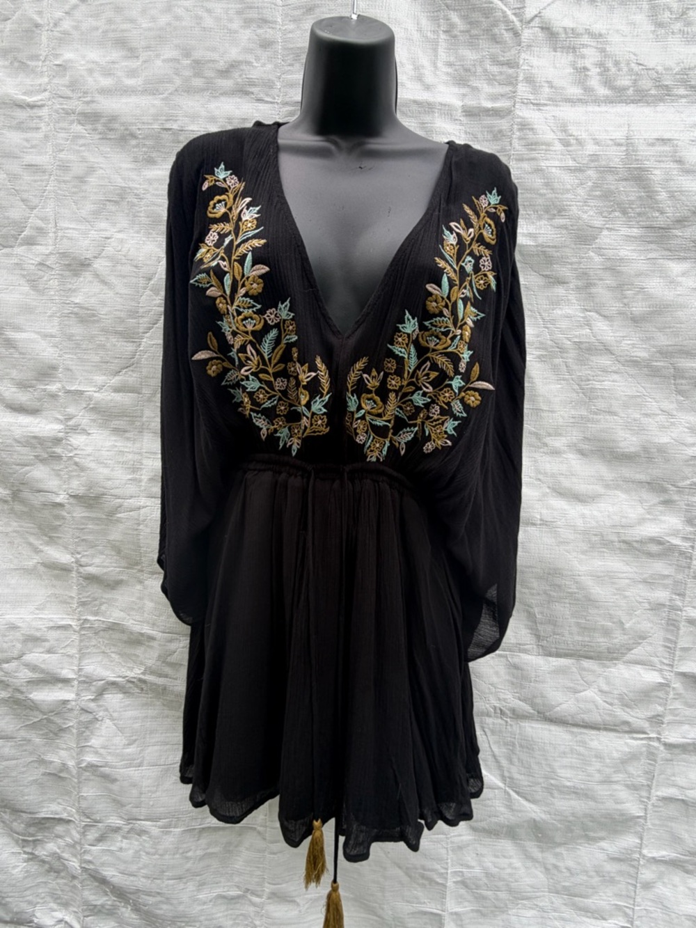 Lulu's Black Boho Dress